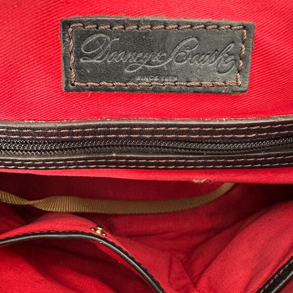 Dooney & Bourke Florentine Bristol Italian Leather Satchel Purse Handbag Black - Picture 3 of 6